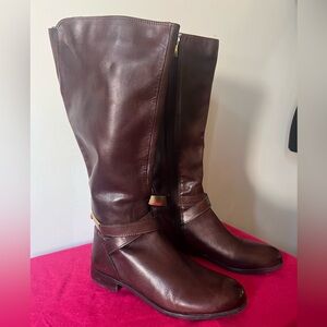 Franco Sarto Majesta Brown riding boot.